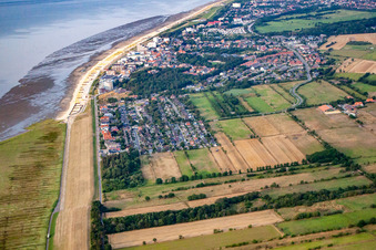 North Sea coast in the district Duhnen in Cuxhaven in the state Lower Saxony, Germany