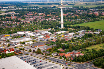Friedrich Clemens Gerke Tower in the district Süder- und Westerwisch in Cuxhaven in the state Lower Saxony, Germany