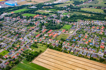 Aerial view of District Groden in Cuxhaven in the state Lower Saxony, Germany