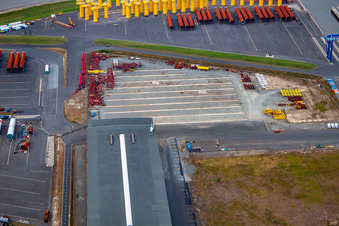 Aerial photograpy of Cuxhaven in the state Lower Saxony, Germany