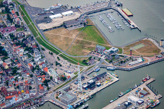 Transmission tower of the Waterways and Shipping Authority on Voltmanskaya Street in Cuxhaven in the state Lower Saxony, Germany