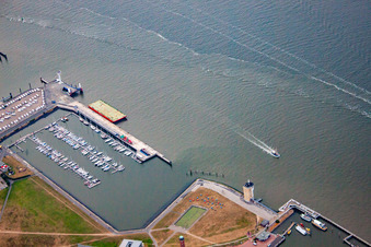 Marina in Cuxhaven in the state Lower Saxony, Germany