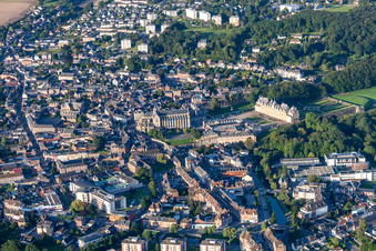 Building complex in the park of the castle Eu in Eu in Normandie, France