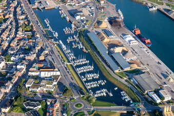 Marina in the district Treport Moderne in Le Tréport in the state Seine-Maritime, France