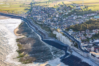 Ault in the state Somme, France from above