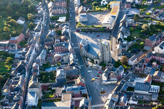 Ault in the state Somme, France viewn from the air