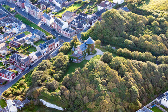 Drone recording of Ault in the state Somme, France