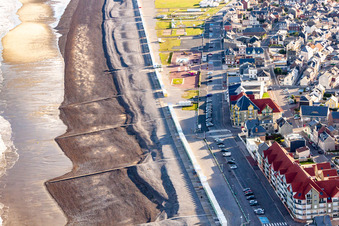Cayeux-sur-Mer in the state Somme, France from above