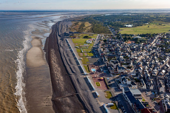 Cayeux-sur-Mer in the state Somme, France seen from above