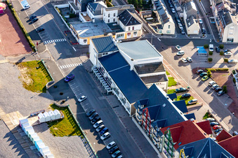 Cayeux-sur-Mer in the state Somme, France from the plane