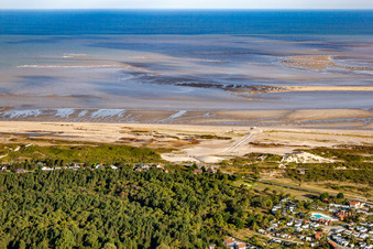 Cayeux-sur-Mer in the state Somme, France from above
