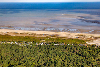 Cayeux-sur-Mer in the state Somme, France out of the air