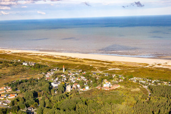 Cayeux-sur-Mer in the state Somme, France seen from above