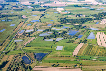 Cayeux-sur-Mer in the state Somme, France from the drone perspective
