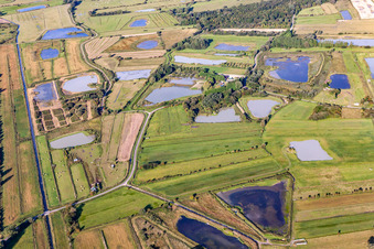 Cayeux-sur-Mer in the state Somme, France from a drone