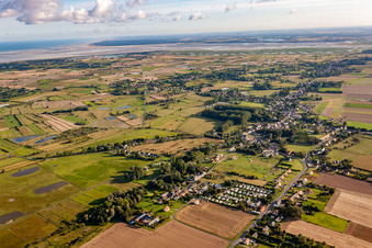 Lanchères in the state Somme, France from above