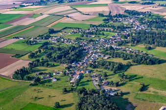 Aerial photograpy of Bourseville in the state Somme, France