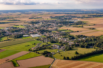 Oblique view of Bourseville in the state Somme, France