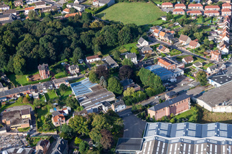 Friville-Escarbotin in the state Somme, France from the plane