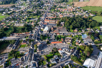 Drone recording of Friville-Escarbotin in the state Somme, France
