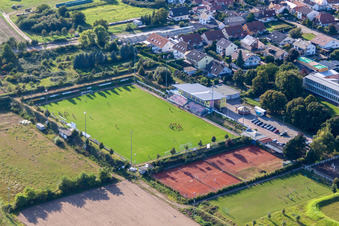 SV Weingarten, tennis club and football pitch in Weingarten in the state Rhineland-Palatinate, Germany