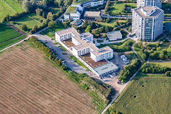 Aerial photograpy of BG Accident Clinic in the district Oggersheim in Ludwigshafen am Rhein in the state Rhineland-Palatinate, Germany