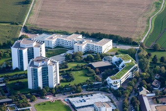 BG Accident Clinic in the district Oggersheim in Ludwigshafen am Rhein in the state Rhineland-Palatinate, Germany viewn from the air