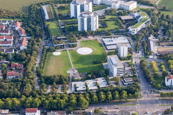 Drone image of BG Accident Clinic in the district Oggersheim in Ludwigshafen am Rhein in the state Rhineland-Palatinate, Germany