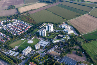 BG Accident Clinic in the district Oggersheim in Ludwigshafen am Rhein in the state Rhineland-Palatinate, Germany from the drone perspective