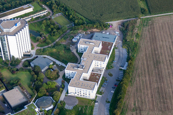 BG Accident Clinic in the district Oggersheim in Ludwigshafen am Rhein in the state Rhineland-Palatinate, Germany from above