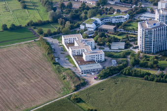 Drone recording of BG Accident Clinic in the district Oggersheim in Ludwigshafen am Rhein in the state Rhineland-Palatinate, Germany