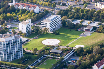 BG Accident Clinic in the district Oggersheim in Ludwigshafen am Rhein in the state Rhineland-Palatinate, Germany seen from a drone