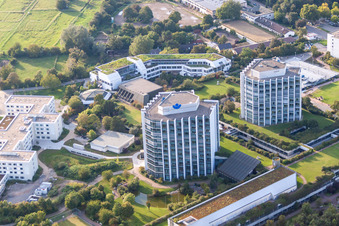 BG Accident Clinic in the district Oggersheim in Ludwigshafen am Rhein in the state Rhineland-Palatinate, Germany from above