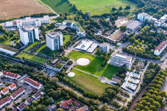 BG Accident Clinic in the district Oggersheim in Ludwigshafen am Rhein in the state Rhineland-Palatinate, Germany viewn from the air