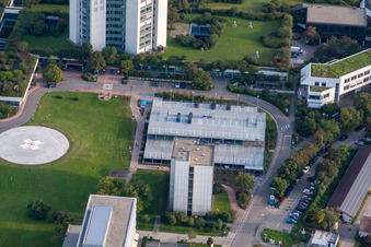 BG Accident Clinic in the district Oggersheim in Ludwigshafen am Rhein in the state Rhineland-Palatinate, Germany from a drone