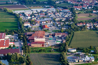 Raiffeisen market and gas station in the district Dannstadt in Dannstadt-Schauernheim in the state Rhineland-Palatinate, Germany