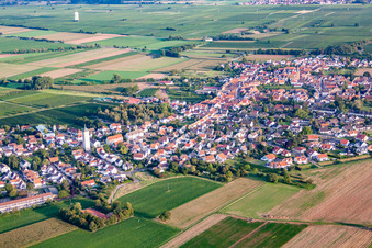 Drone image of District Lachen in Neustadt an der Weinstraße in the state Rhineland-Palatinate, Germany