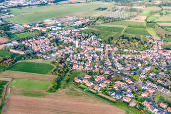 District Lachen in Neustadt an der Weinstraße in the state Rhineland-Palatinate, Germany from a drone