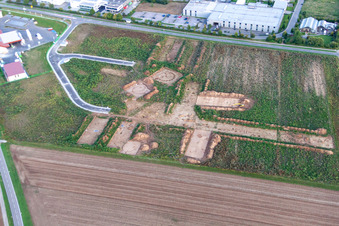 Herxheim, archaeological excavation at the new industrial area NW in Herxheim bei Landau in the state Rhineland-Palatinate, Germany