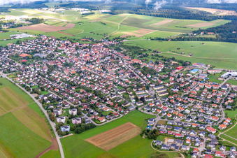 Aerial view of Neuhausen ob Eck in the state Baden-Wuerttemberg, Germany