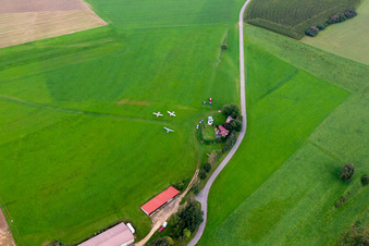 UL airfield in the district Boll in Sauldorf in the state Baden-Wuerttemberg, Germany