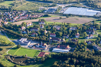 Building complex of the Vocational School IB Medizinische Akademie - Schule fuer Ergotherapie in the district Waldsiedlung in Reichenau in the state Baden-Wurttemberg, Germany