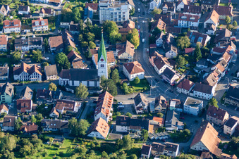 Church building in the village of in the district Fuerstenberg in Konstanz in the state Baden-Wurttemberg, Germany