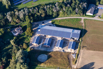 Building of stables of Trab e.V. in the district Wollmatingen in Konstanz in the state Baden-Wurttemberg, Germany