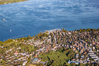 Ride a ferry ship Faehrebetrieb Konstanz-Meersburg in the district Staad in Konstanz in the state Baden-Wurttemberg, Germany
