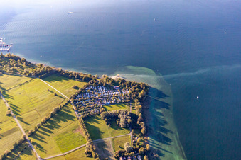 Camping Fließhorn in the district Dingelsdorf in Konstanz in the state Baden-Wuerttemberg, Germany