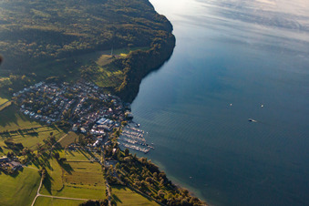 Aerial view of District Wallhausen in Konstanz in the state Baden-Wuerttemberg, Germany