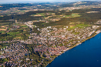 Überlingen in the state Baden-Wuerttemberg, Germany from above
