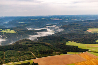 Aerial view of Buchheim in the state Baden-Wuerttemberg, Germany