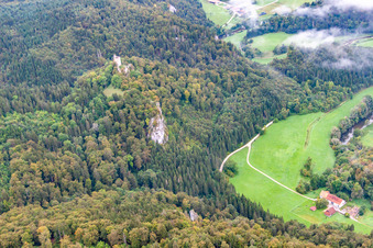 Valley of the river Donau in Fridingen an der Donau in the state Baden-Wurttemberg